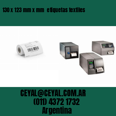 130 x 123 mm x mm  etiquetas textiles