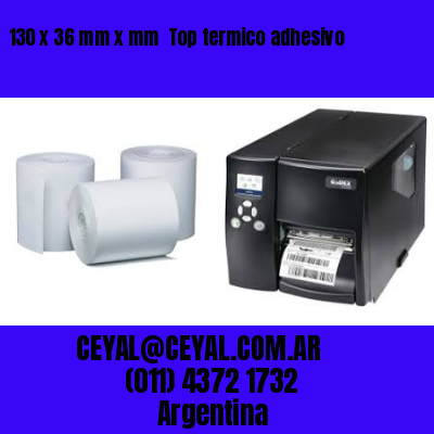 130 x 36 mm x mm  Top termico adhesivo