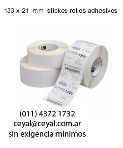 133 x 21  mm  stickes rollos adhesivos