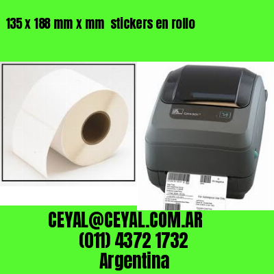 135 x 188 mm x mm  stickers en rollo