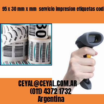 95 x 30 mm x mm  servicio impresion etiquetas codigos