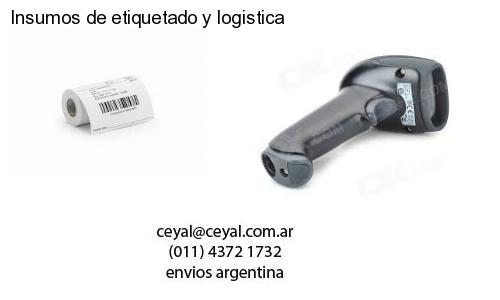 Insumos de etiquetado y logistica