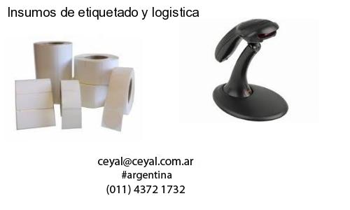 Insumos de etiquetado y logistica