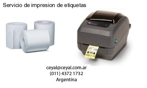 Servicio de impresion de etiquetas