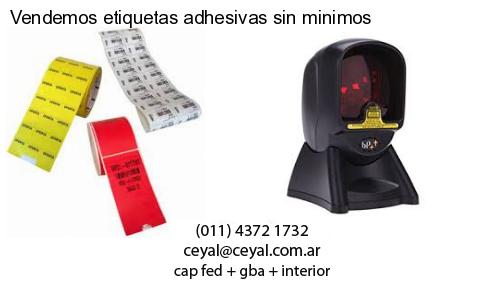 Vendemos etiquetas adhesivas sin minimos