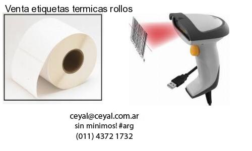 Venta etiquetas termicas rollos