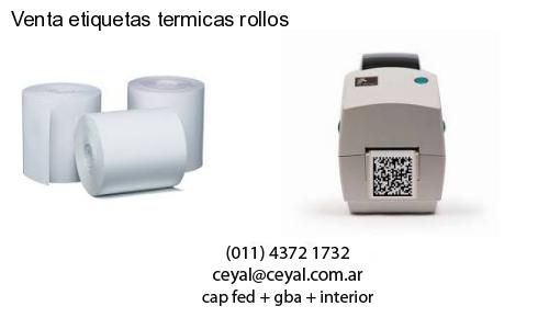 Venta etiquetas termicas rollos