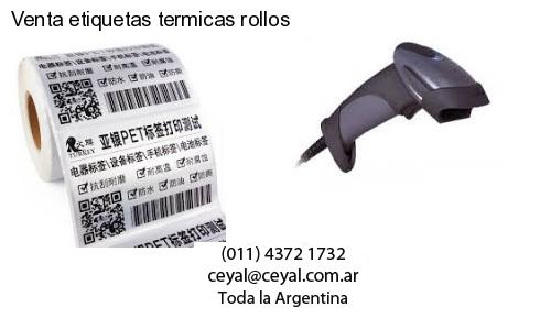 Venta etiquetas termicas rollos