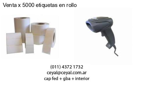 Venta x 5000 etiquetas en rollo