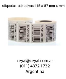 etiquetas adhesivas 115 x 87 mm x mm