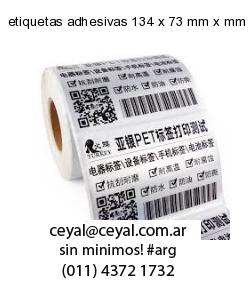 etiquetas adhesivas 134 x 73 mm x mm