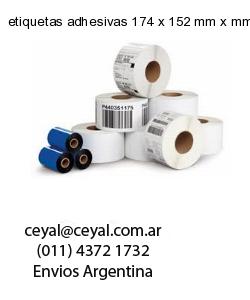 etiquetas adhesivas 174 x 152 mm x mm