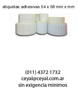 etiquetas adhesivas 54 x 58 mm x mm