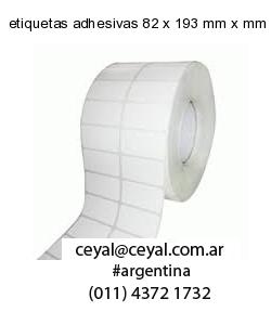 etiquetas adhesivas 82 x 193 mm x mm