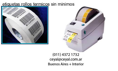 etiquetas rollos termicos sin minimos