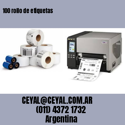 100 rollo de etiquetas