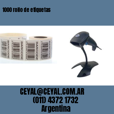 1000 rollo de etiquetas