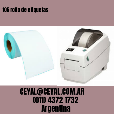 105 rollo de etiquetas