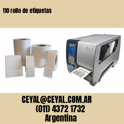 110 rollo de etiquetas