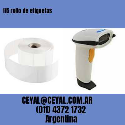 115 rollo de etiquetas