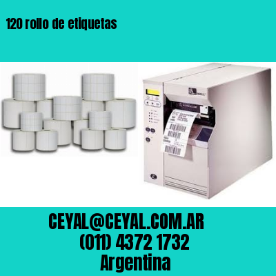 120 rollo de etiquetas