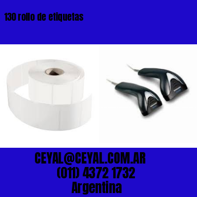 130 rollo de etiquetas