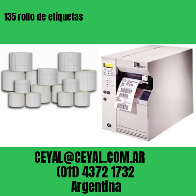 135 rollo de etiquetas