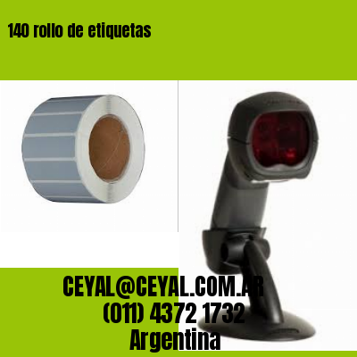 140 rollo de etiquetas