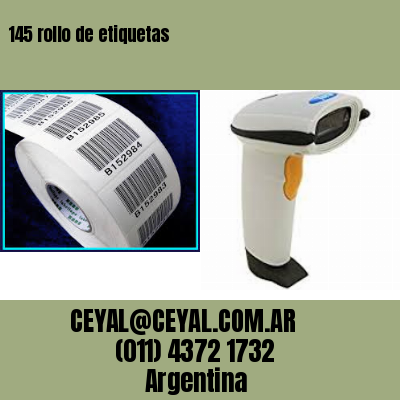 145 rollo de etiquetas