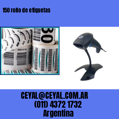 150 rollo de etiquetas