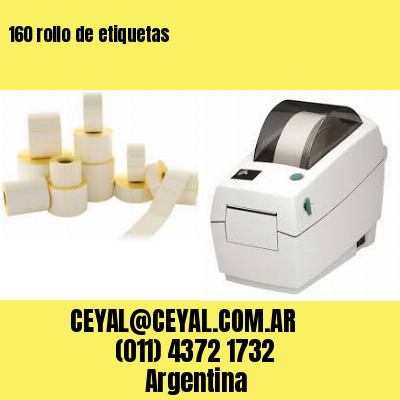 160 rollo de etiquetas