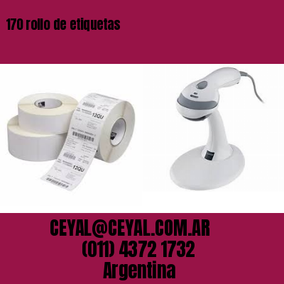 170 rollo de etiquetas