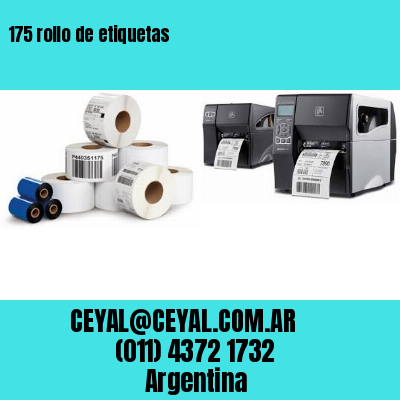 175 rollo de etiquetas