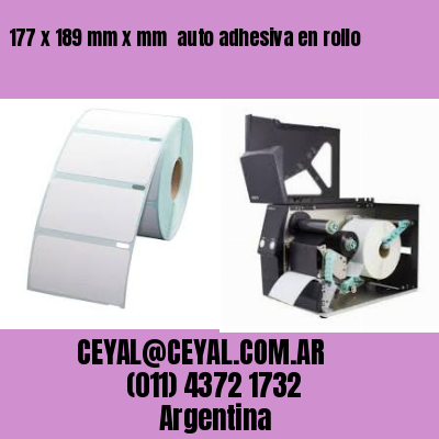 177 x 189 mm x mm  auto adhesiva en rollo