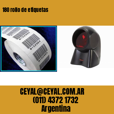180 rollo de etiquetas