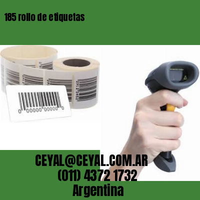 185 rollo de etiquetas