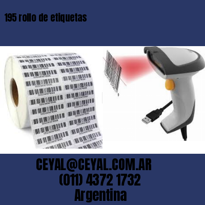 195 rollo de etiquetas