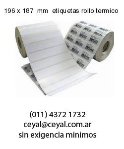 196 x 187  mm  etiquetas rollo termico