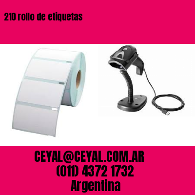 210 rollo de etiquetas