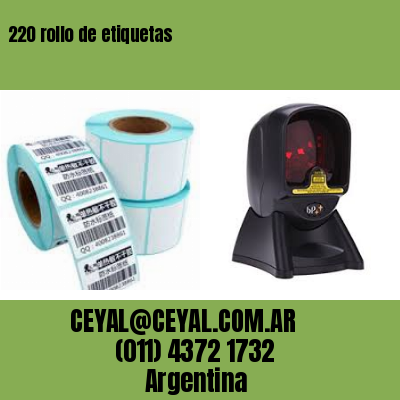 220 rollo de etiquetas