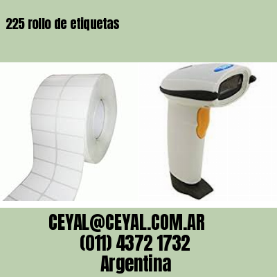 225 rollo de etiquetas