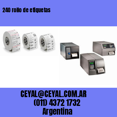 240 rollo de etiquetas