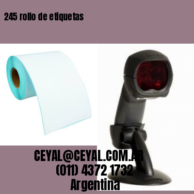 245 rollo de etiquetas