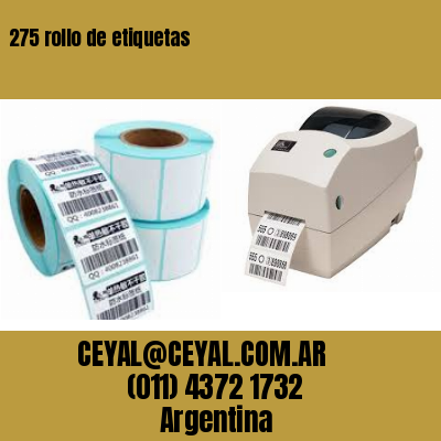 275 rollo de etiquetas