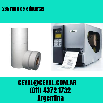 285 rollo de etiquetas