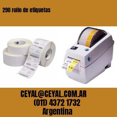 290 rollo de etiquetas
