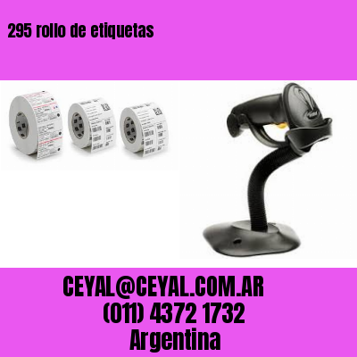 295 rollo de etiquetas