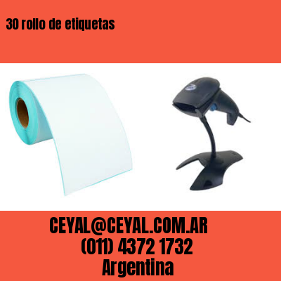 30 rollo de etiquetas