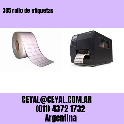 305 rollo de etiquetas