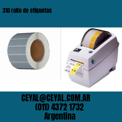 310 rollo de etiquetas